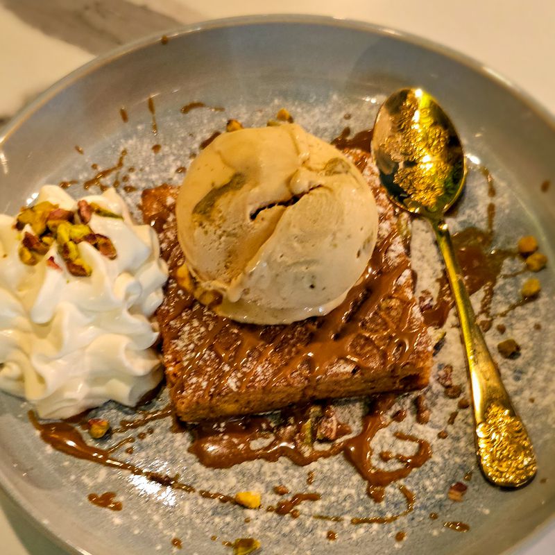 Brownie de pistacho