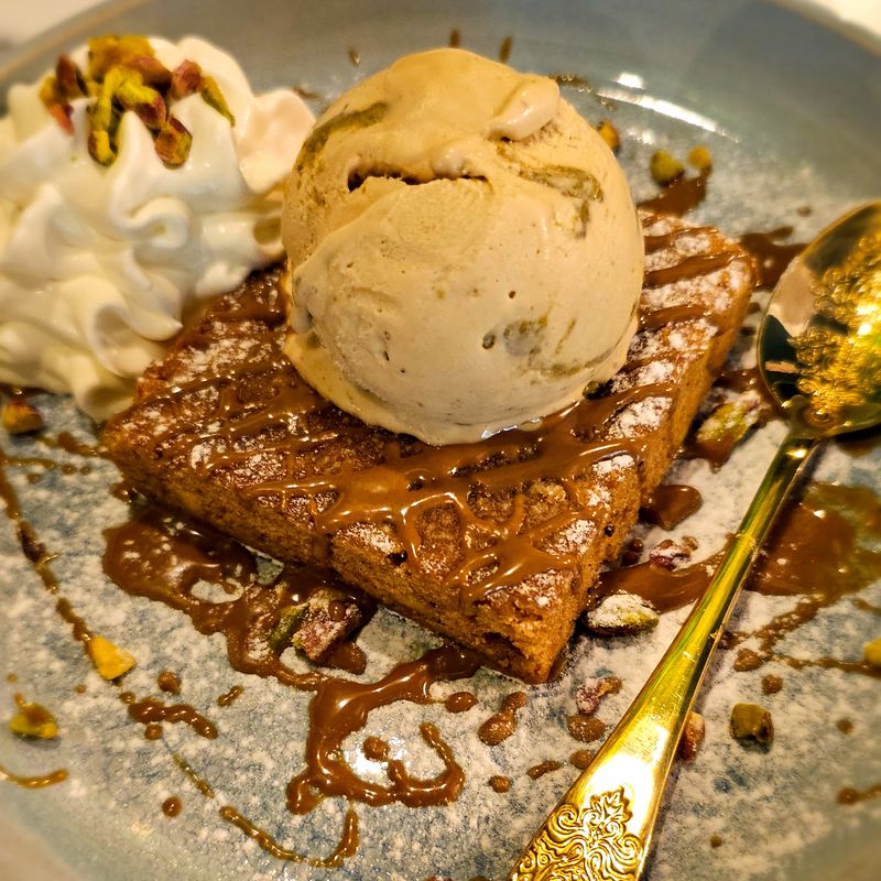 Brownie de pistacho