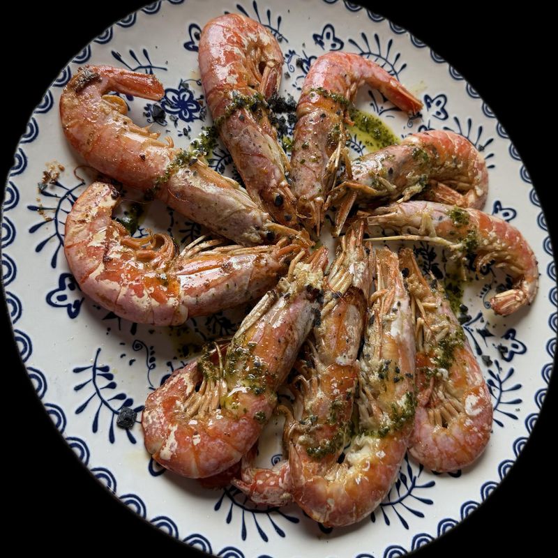 Gambones a la plancha