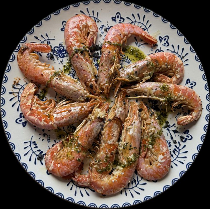 Gambones a la plancha